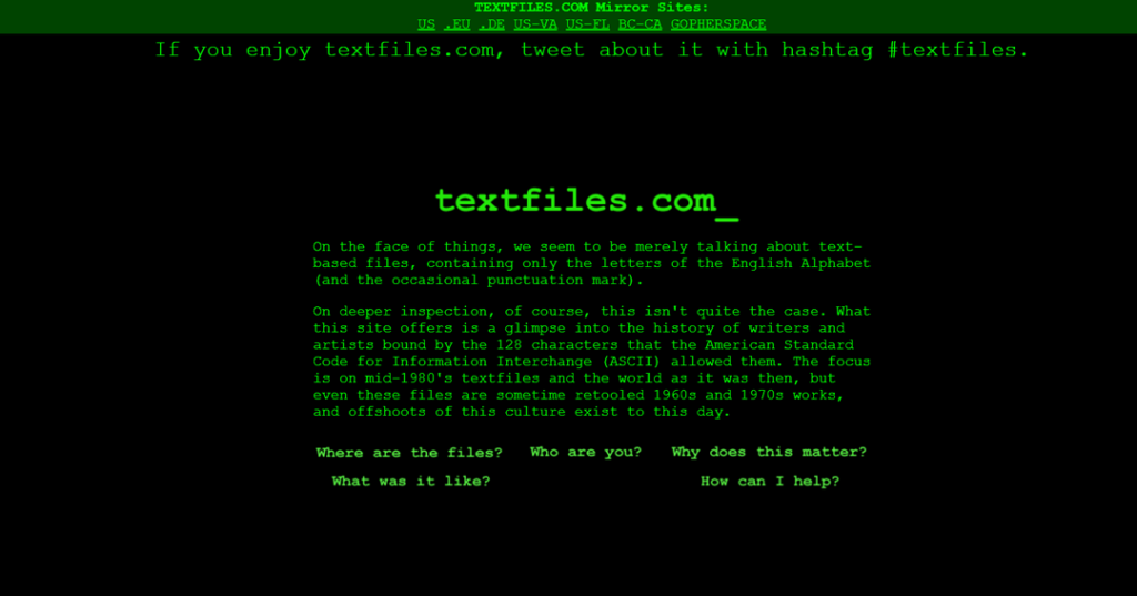 text files.com ejemplo sitio archivo